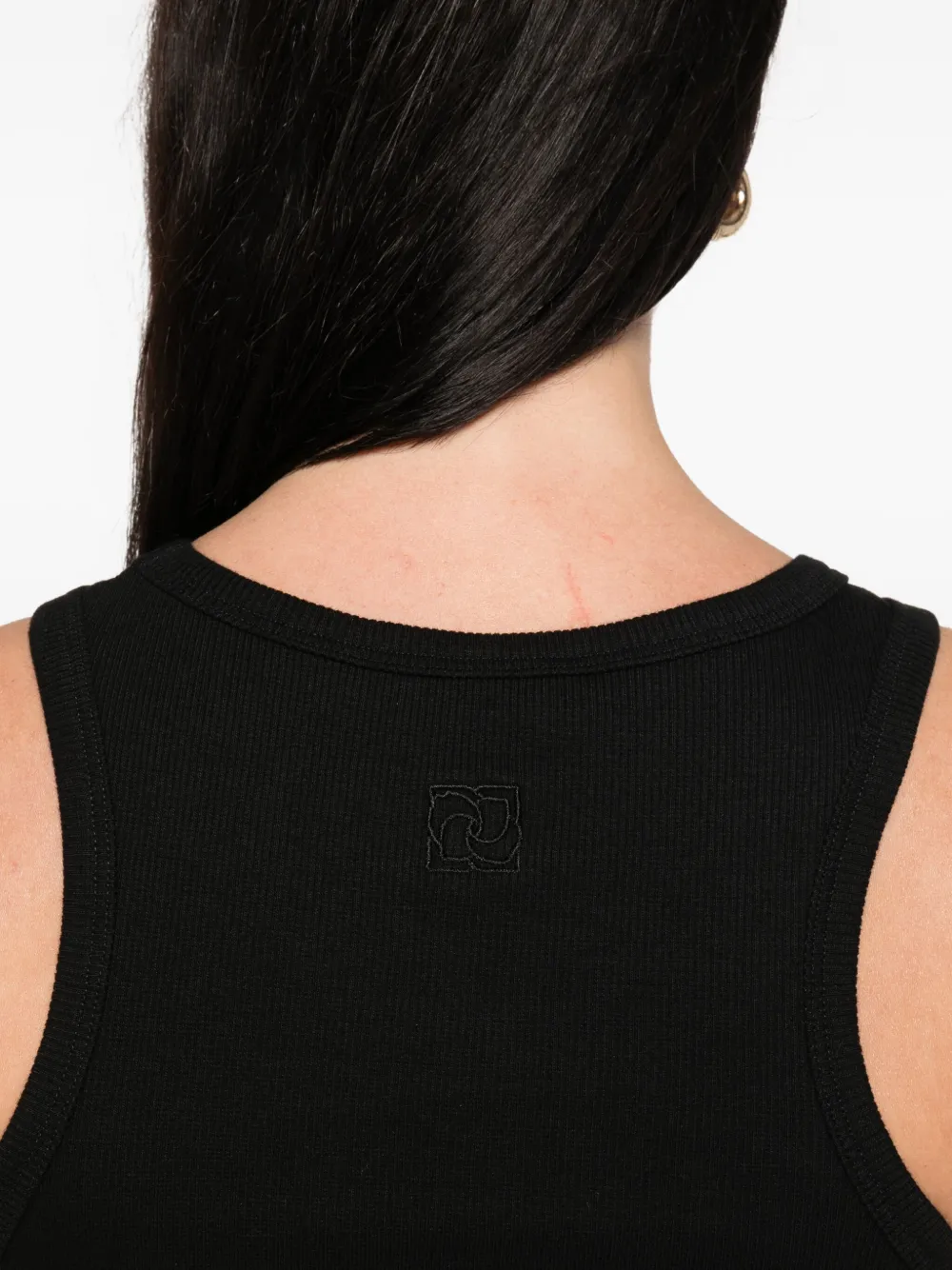 Magda Butrym Tanktop met geknoopt detail Zwart