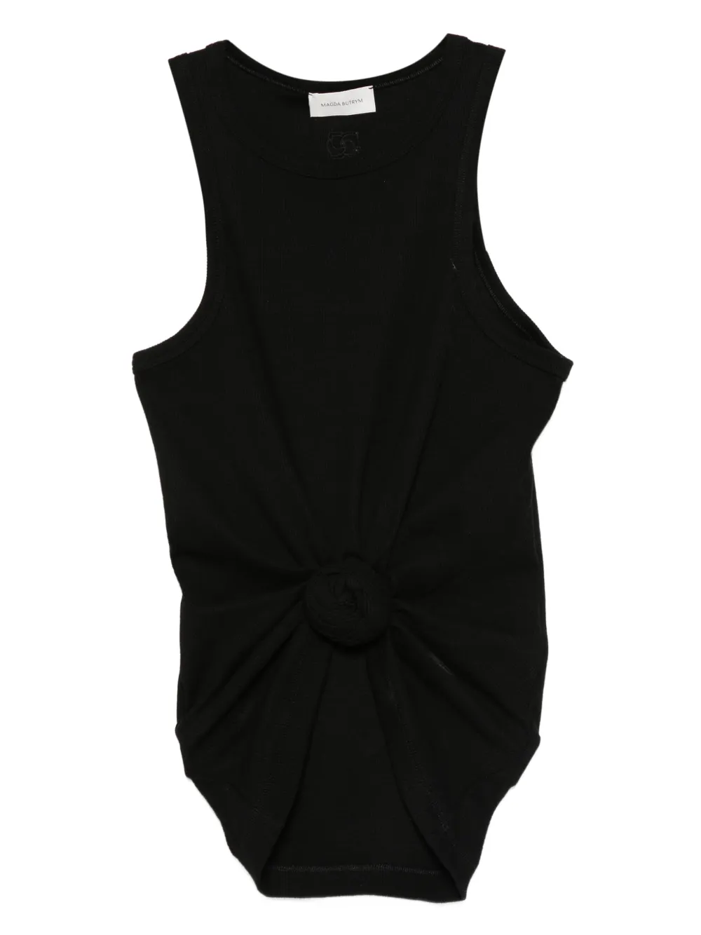 Magda Butrym Tanktop met geknoopt detail Zwart