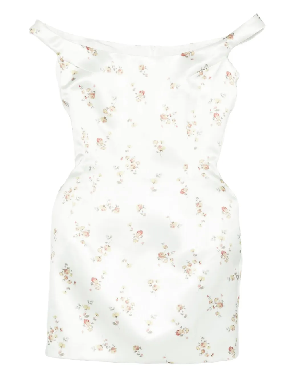 Magda Butrym floral-print mini dress - ホワイト Magda Butrym floral-print mini dress - ホワイト