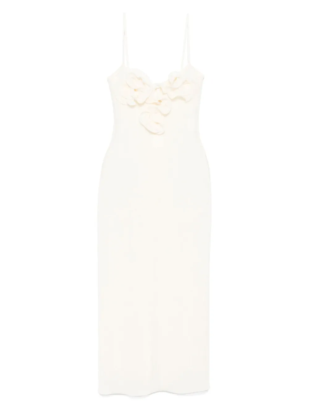 Magda Butrym Floral-appliqué Midi Dress