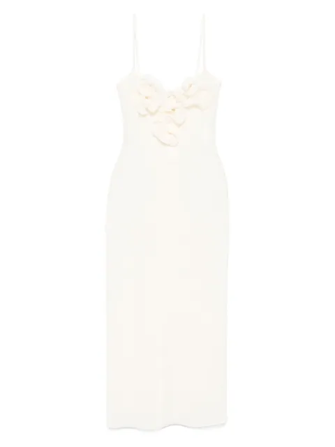 Magda Butrym floral-appliqué midi dress