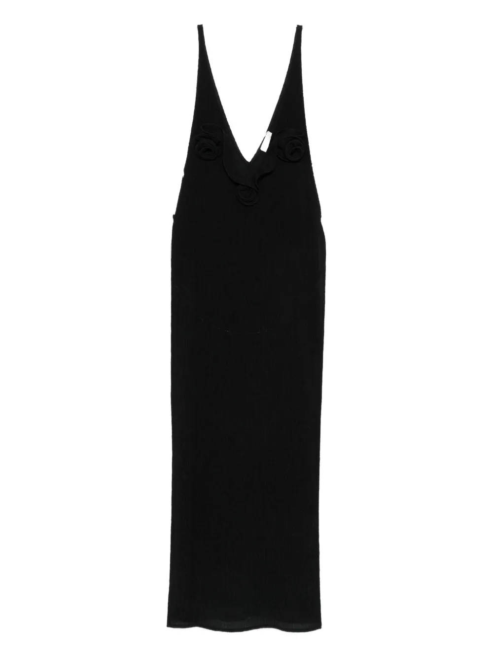 Magda Butrym V-neck maxi dress Zwart