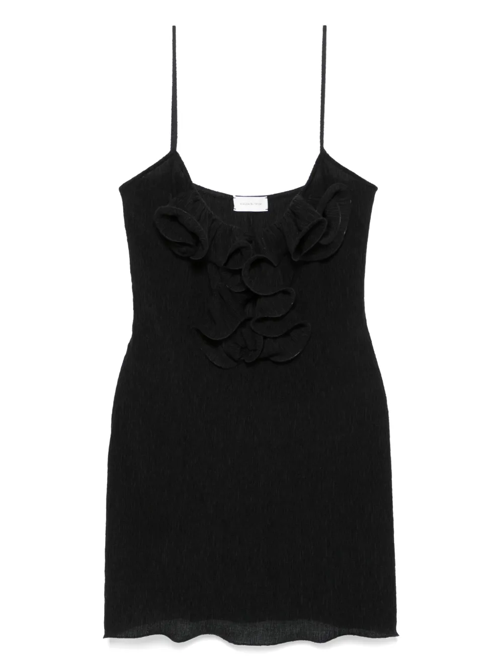 Magda Butrym sleeveless mini dress Zwart