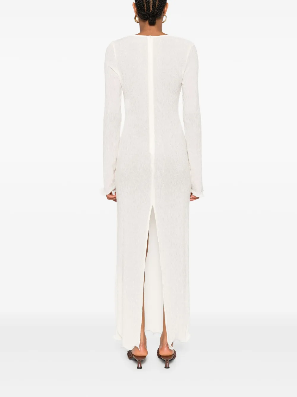 Magda Butrym Tulen maxi-jurk Wit