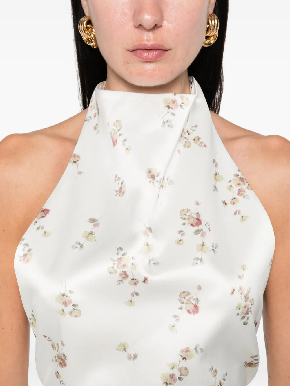 Magda Butrym Shirt met bloemenprint Beige