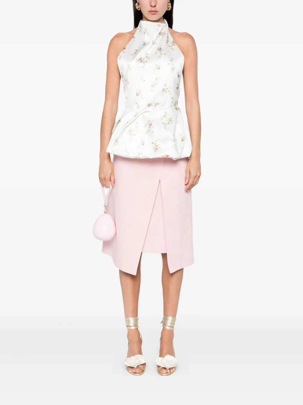 Magda Butrym Shirt met bloemenprint Beige