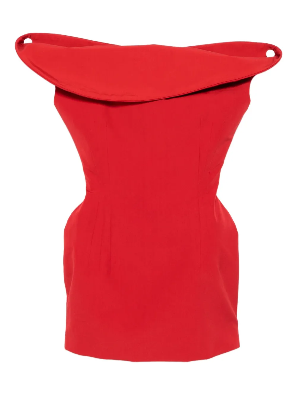 Magda Butrym off-shoulder mini dress Rood