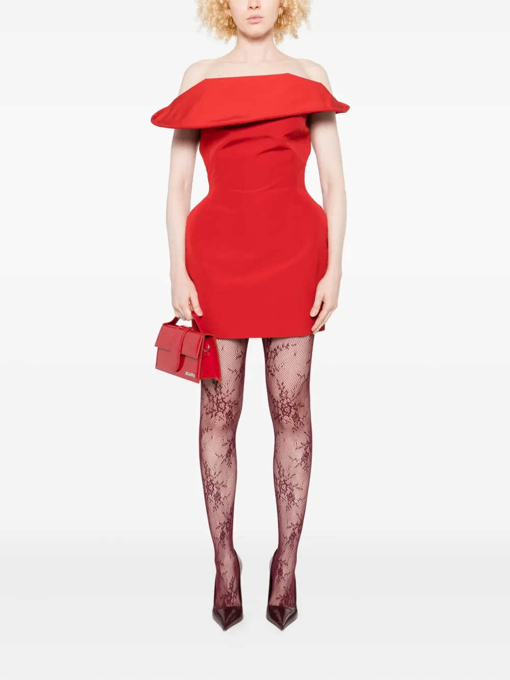 Magda Butrym off-shoulder mini dress - Rood