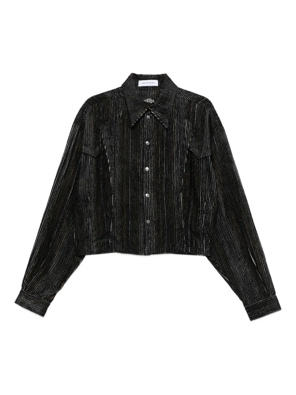 Kiko Kostadinov Kraner striped shirt | Black | Image 1