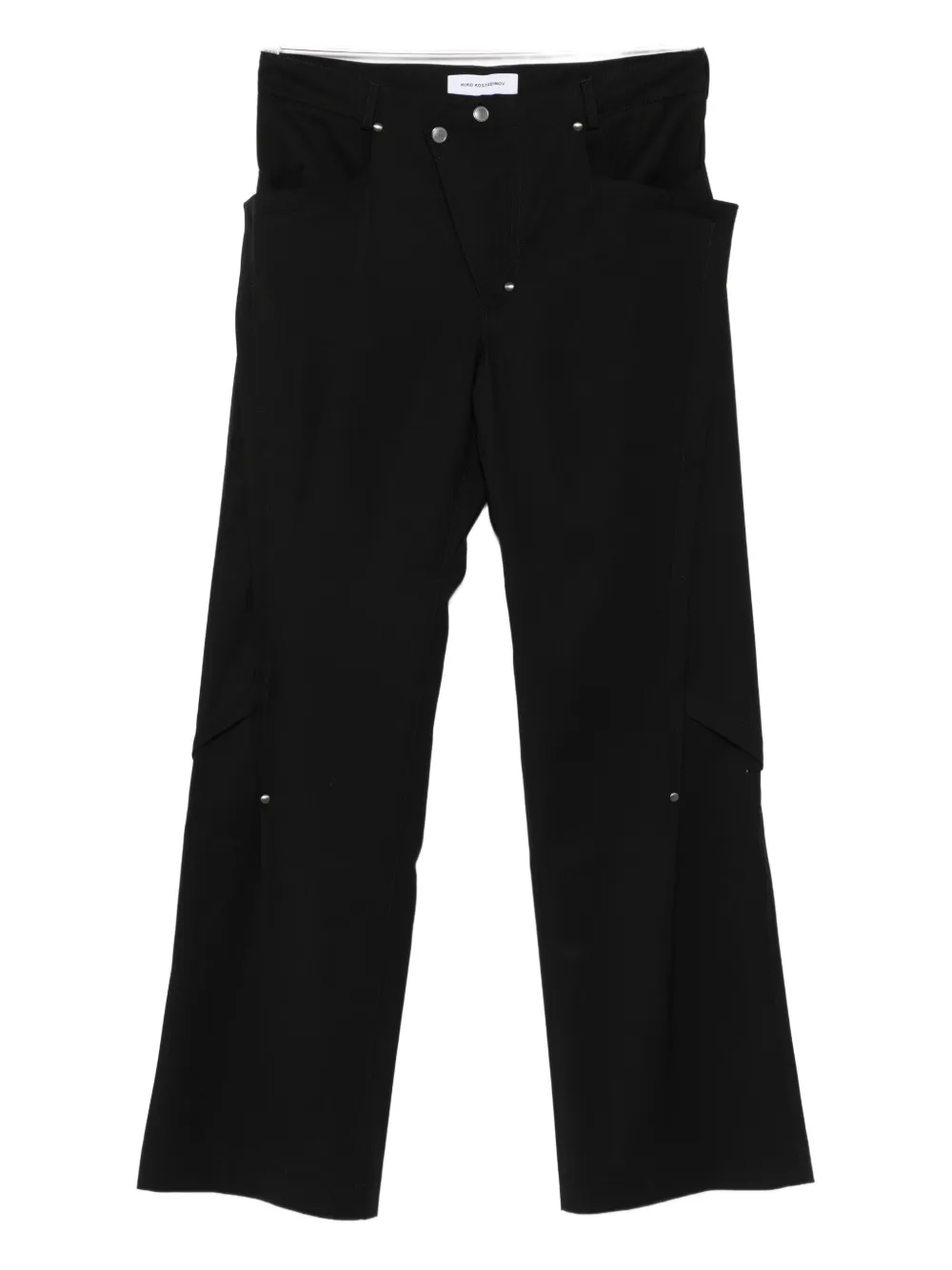 Kiko Kostadinov Studded-embellishment Trousers In Black