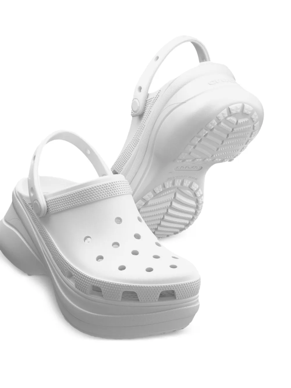 Crocs Kids platform clogs White
