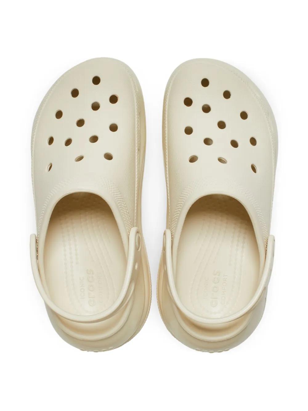 Crocs Kids platform clogs White