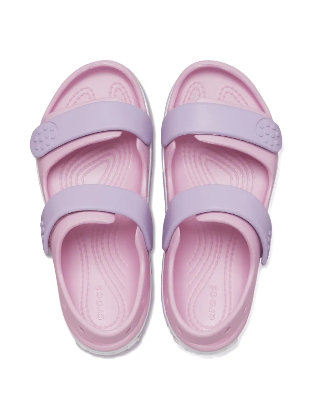 Crocs Kids Tweekleurige sandalen Roze