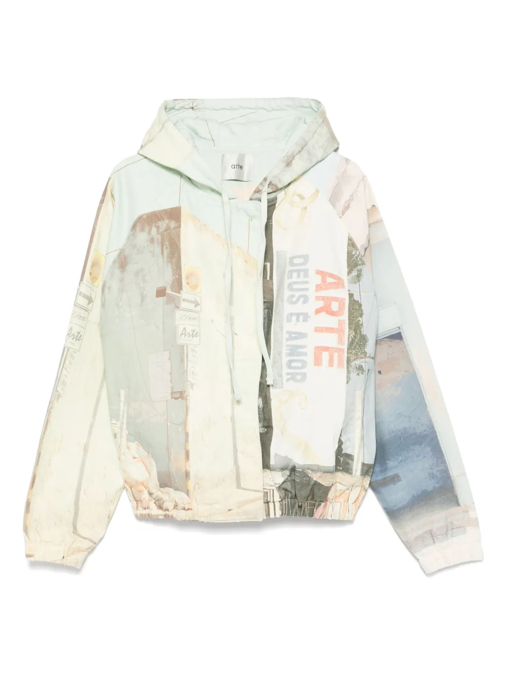 ARTE Jack met print Beige