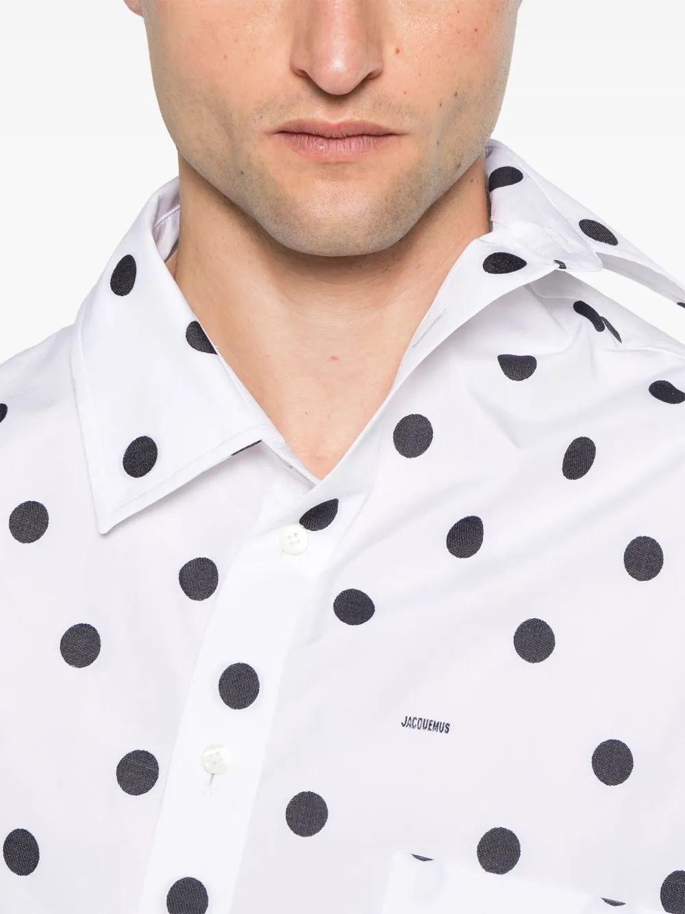 Jacquemus The Cuadro overhemd Wit
