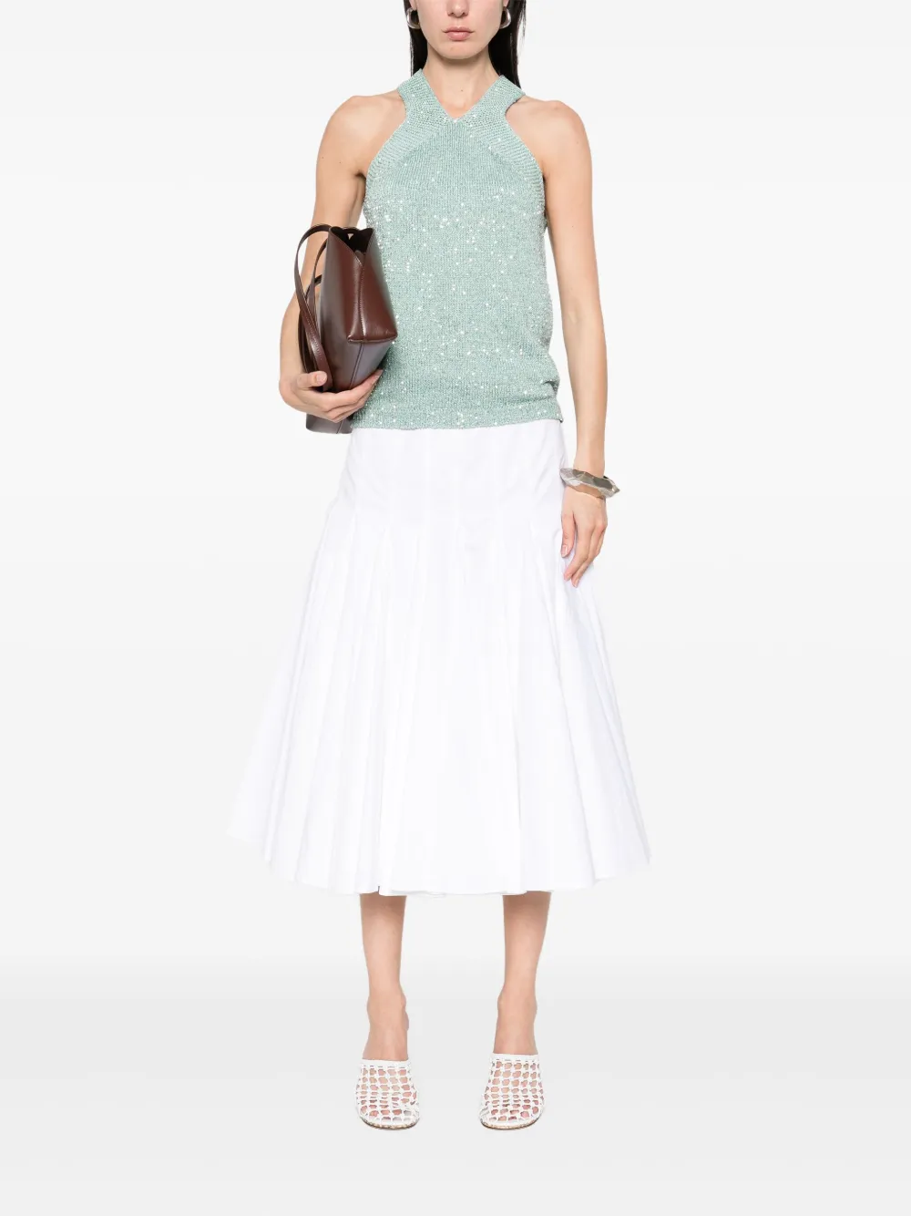 Fabiana Filippi sequin-embellished top | Vests & Tank Tops | Image 2