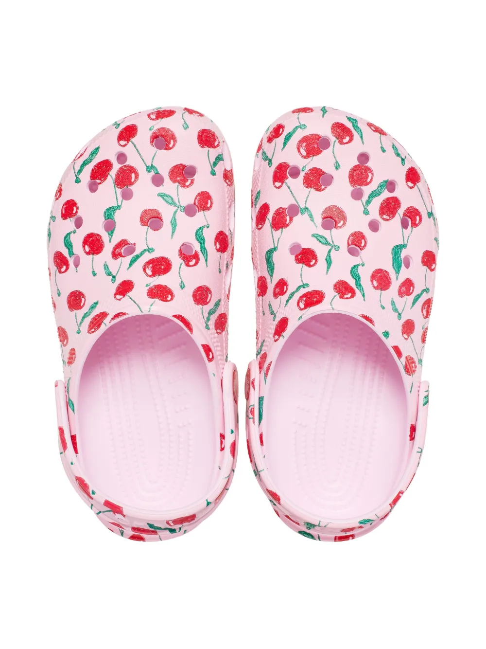 Crocs Kids cherry-print clogs Pink