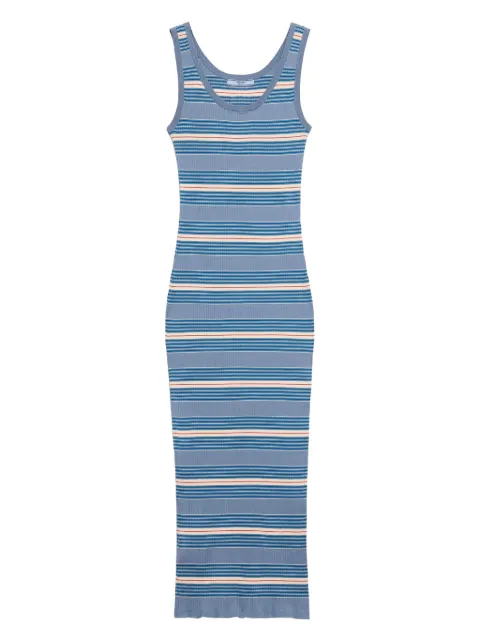 Prada striped ribbed dress