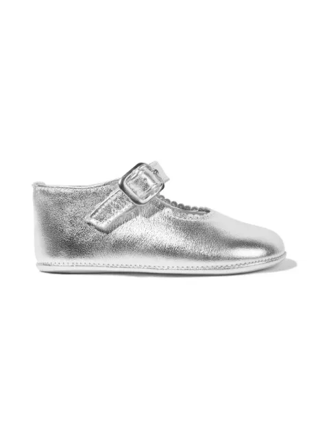 ANDANINES zapatos metalizados con correa y hebilla