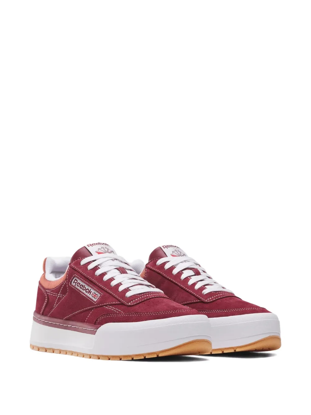 Reebok Club C Megacourt "Rich Maroon Brick Red" sneakers