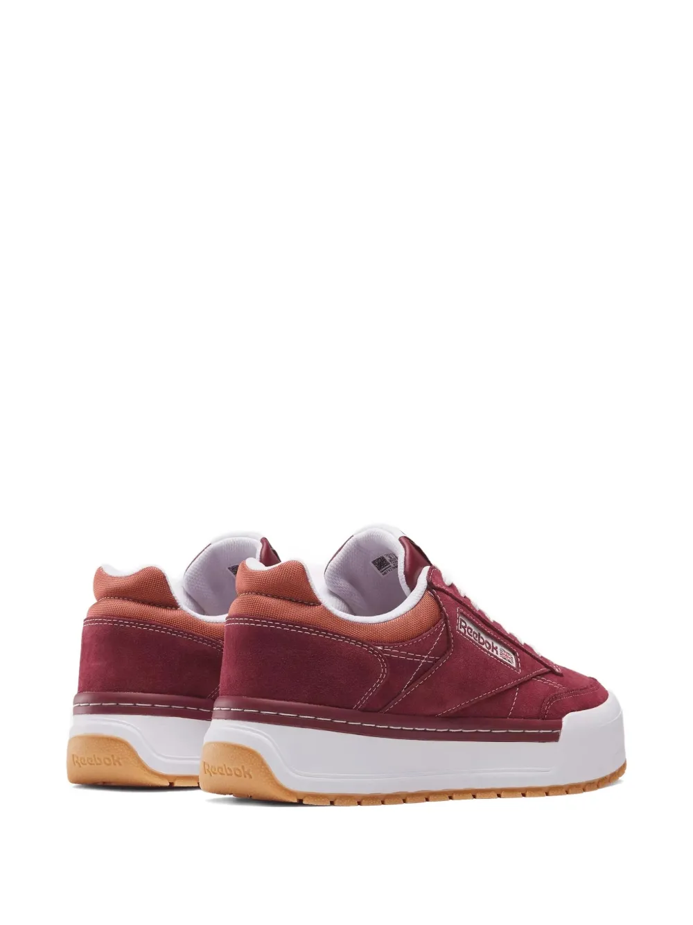 Reebok Club C Megacourt "Rich Maroon Brick Red" sneakers
