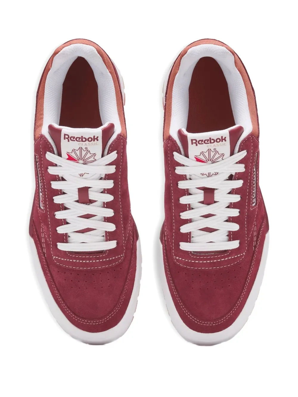 Reebok Club C Megacourt "Rich Maroon Brick Red" sneakers
