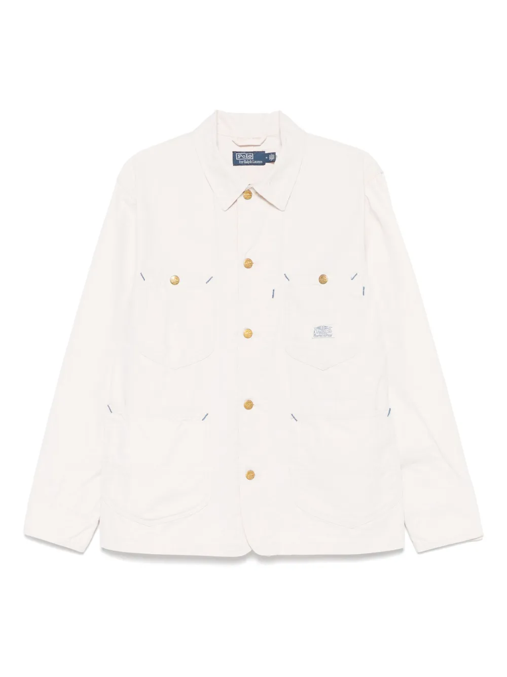 Polo Ralph Lauren Shirtjack met logopatch Beige