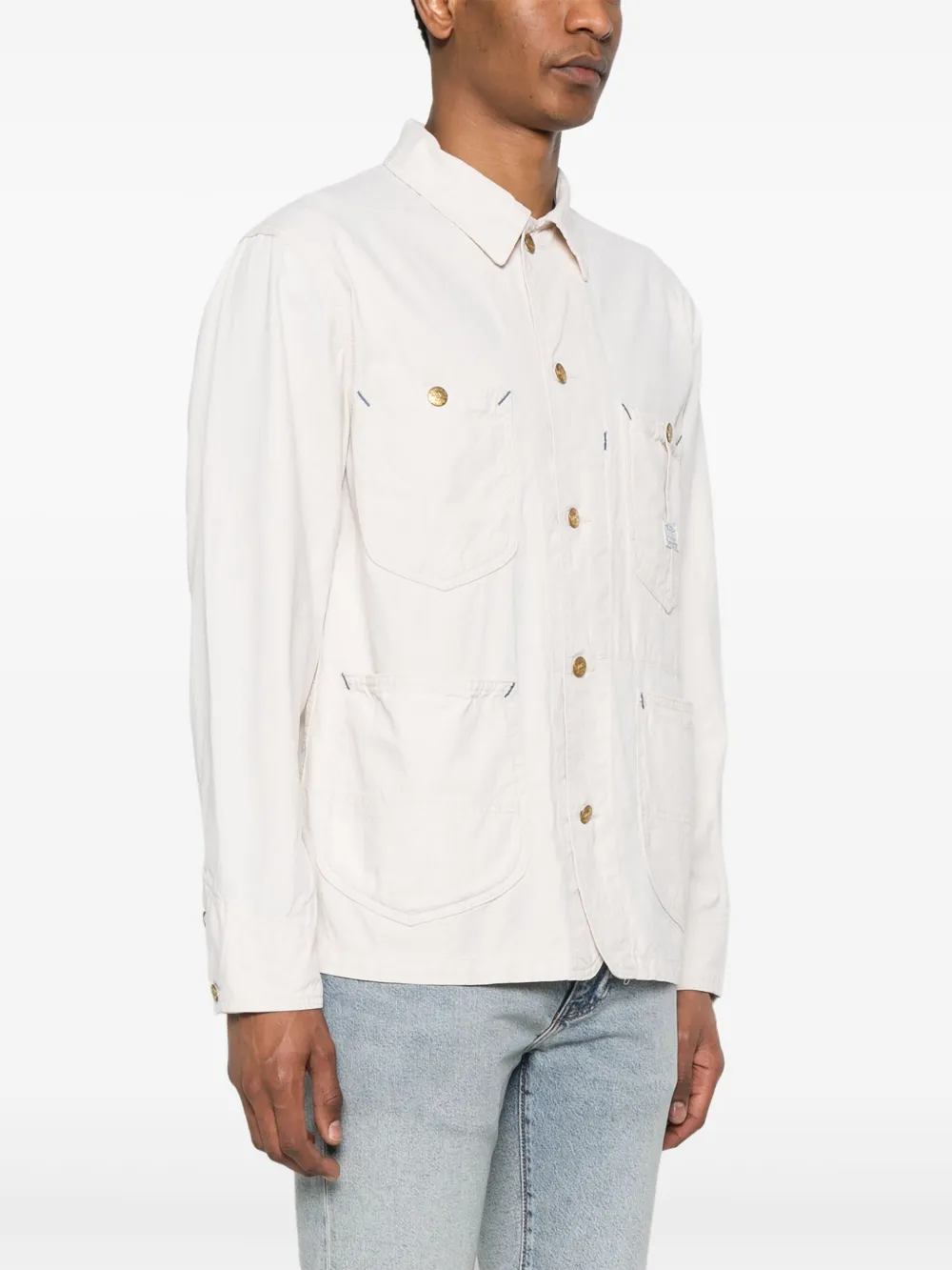 Polo Ralph Lauren Shirtjack met logopatch Beige