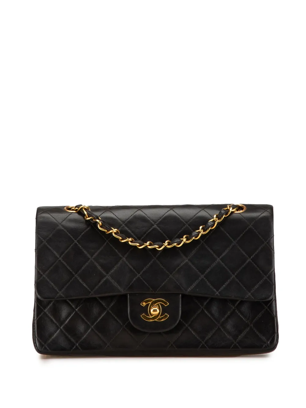 CHANEL Pre-Owned sac porté épaule Double Flap médium (années 1994-1996) | noir | Image 1