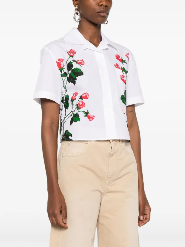 LOEWE floral-print Shirt | White | FARFETCH