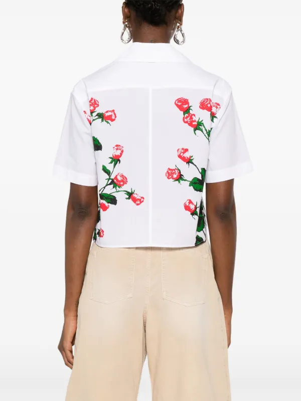 LOEWE floral-print Shirt | White | FARFETCH