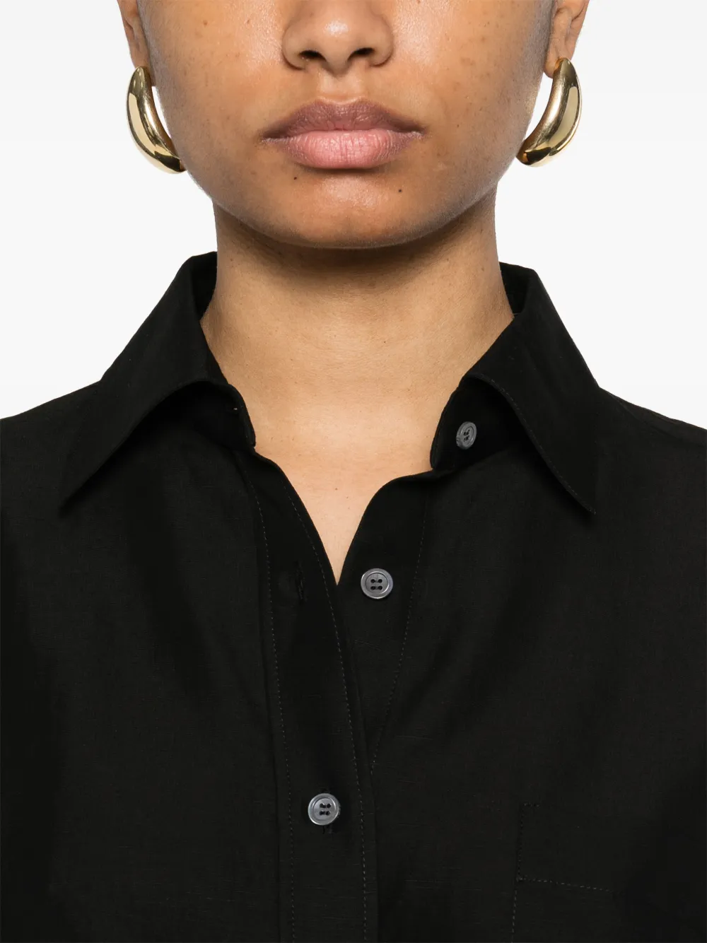 LOEWE Blouse met Anagram-patroon Zwart