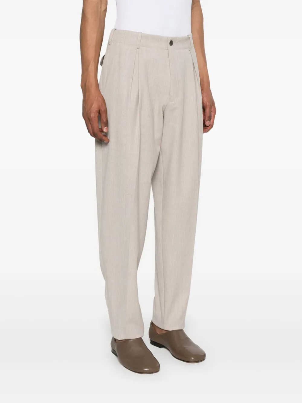 Emporio Armani Broek met gemêleerd-effect Beige