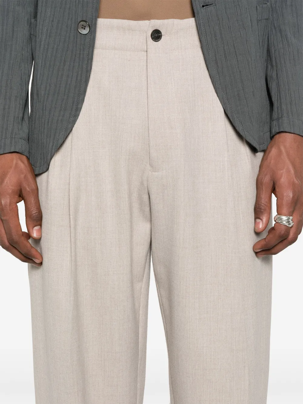 Emporio Armani Broek met gemêleerd-effect Beige