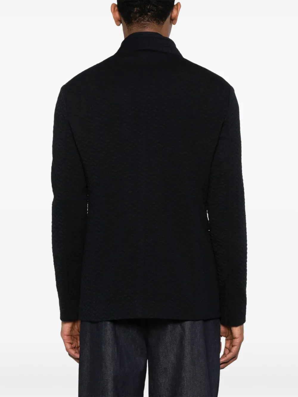 Emporio Armani Blazer met enkele rij knopen Blauw