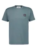 Stone Island logo-patch crew-neck T-shirt - Grey