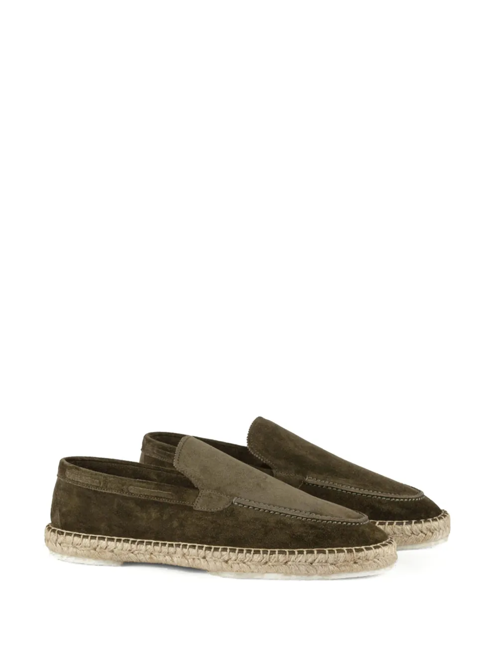 Aurélien slip-on suede espadrilles Green