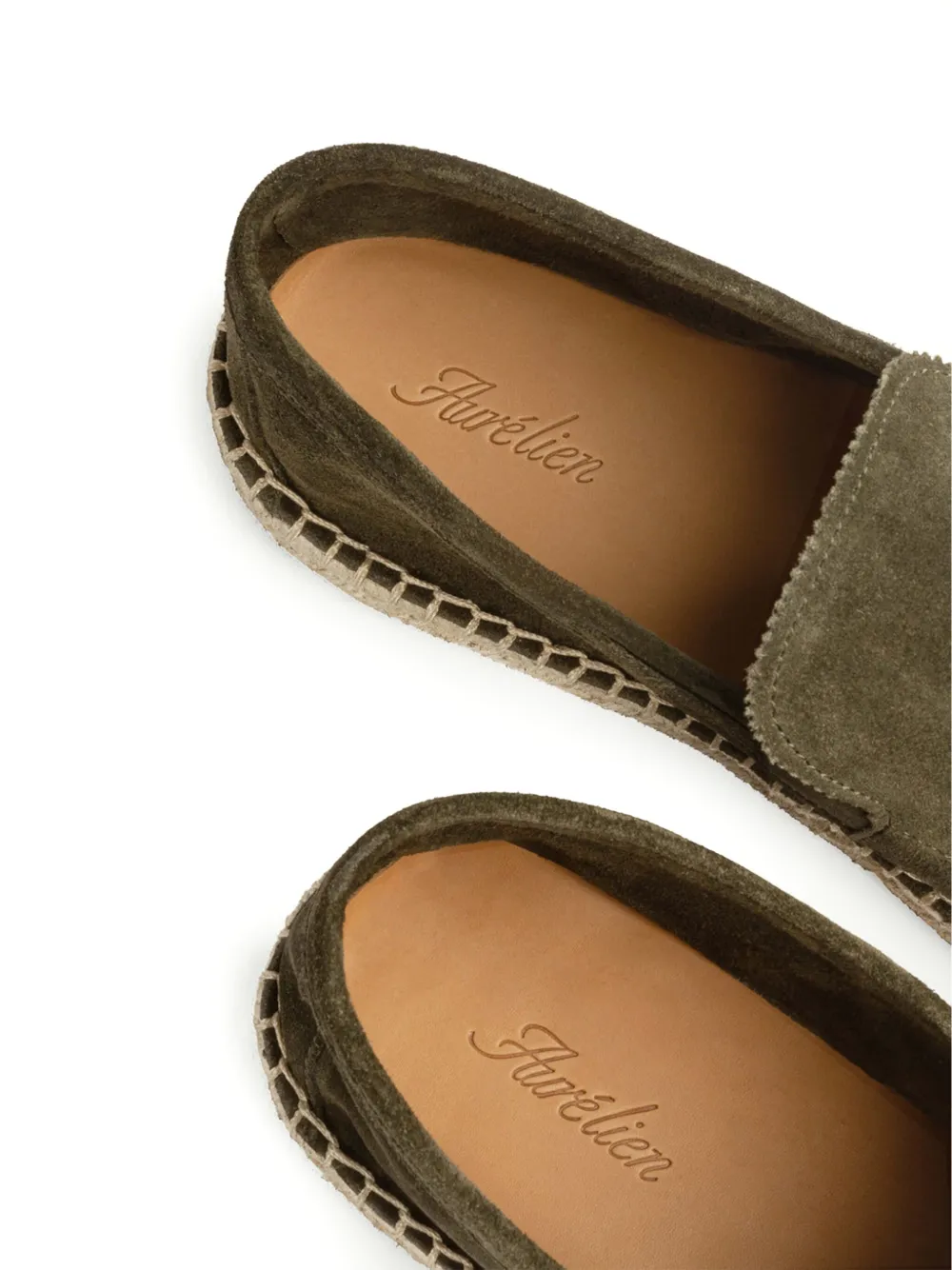 Aurélien slip-on suede espadrilles Green