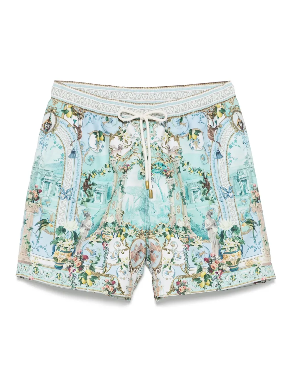 graphic-print swim shorts