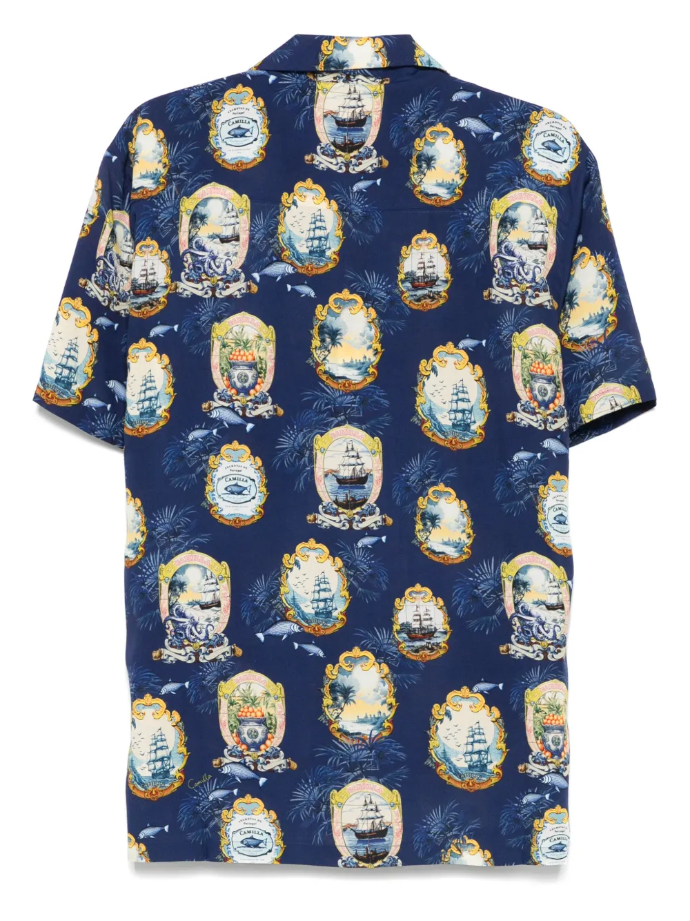 Camilla Overhemd met kraag - Blauw