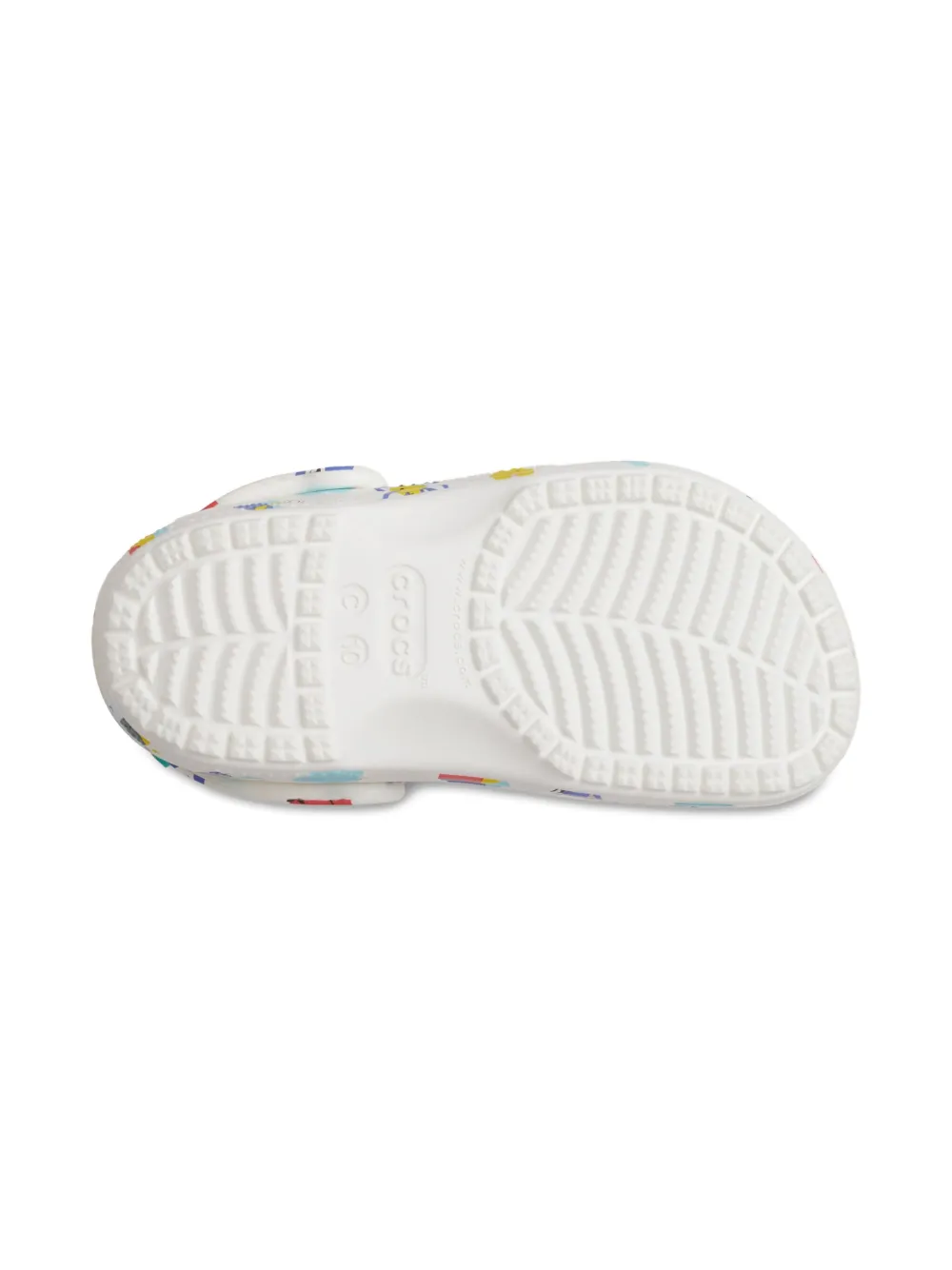 Crocs Kids printed clogs White