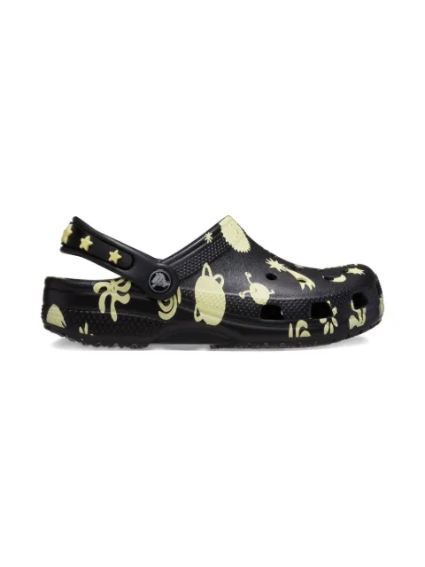 Crocs Kids space-print clogs