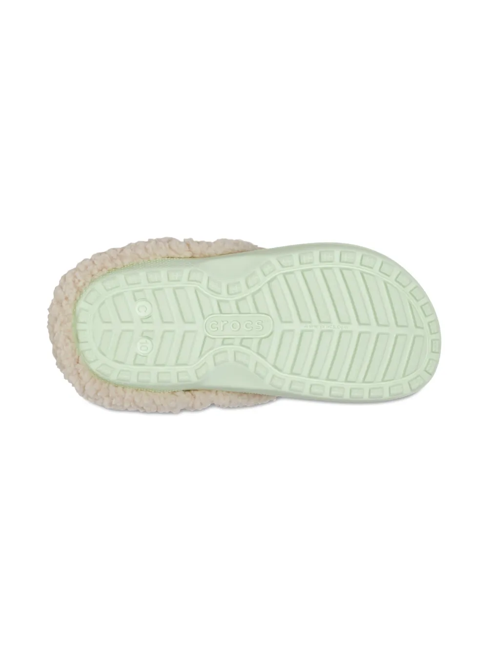 Crocs Kids faux-fur lined clogs Groen