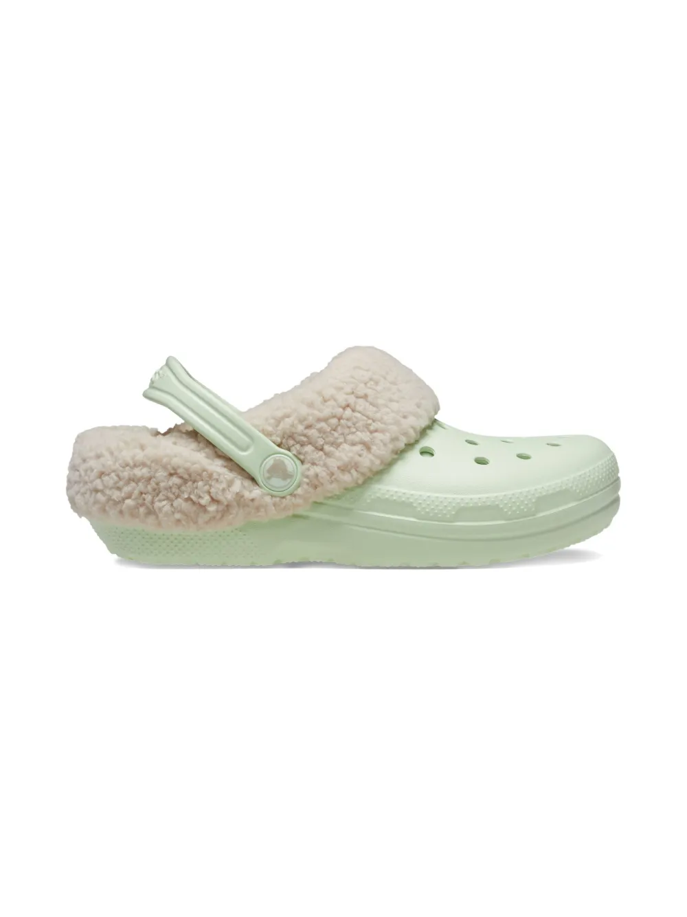Crocs Kids faux-fur lined clogs Groen