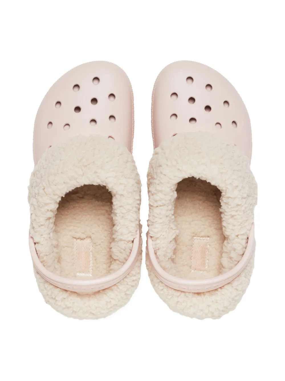 Crocs Kids shearling-lined clogs Roze