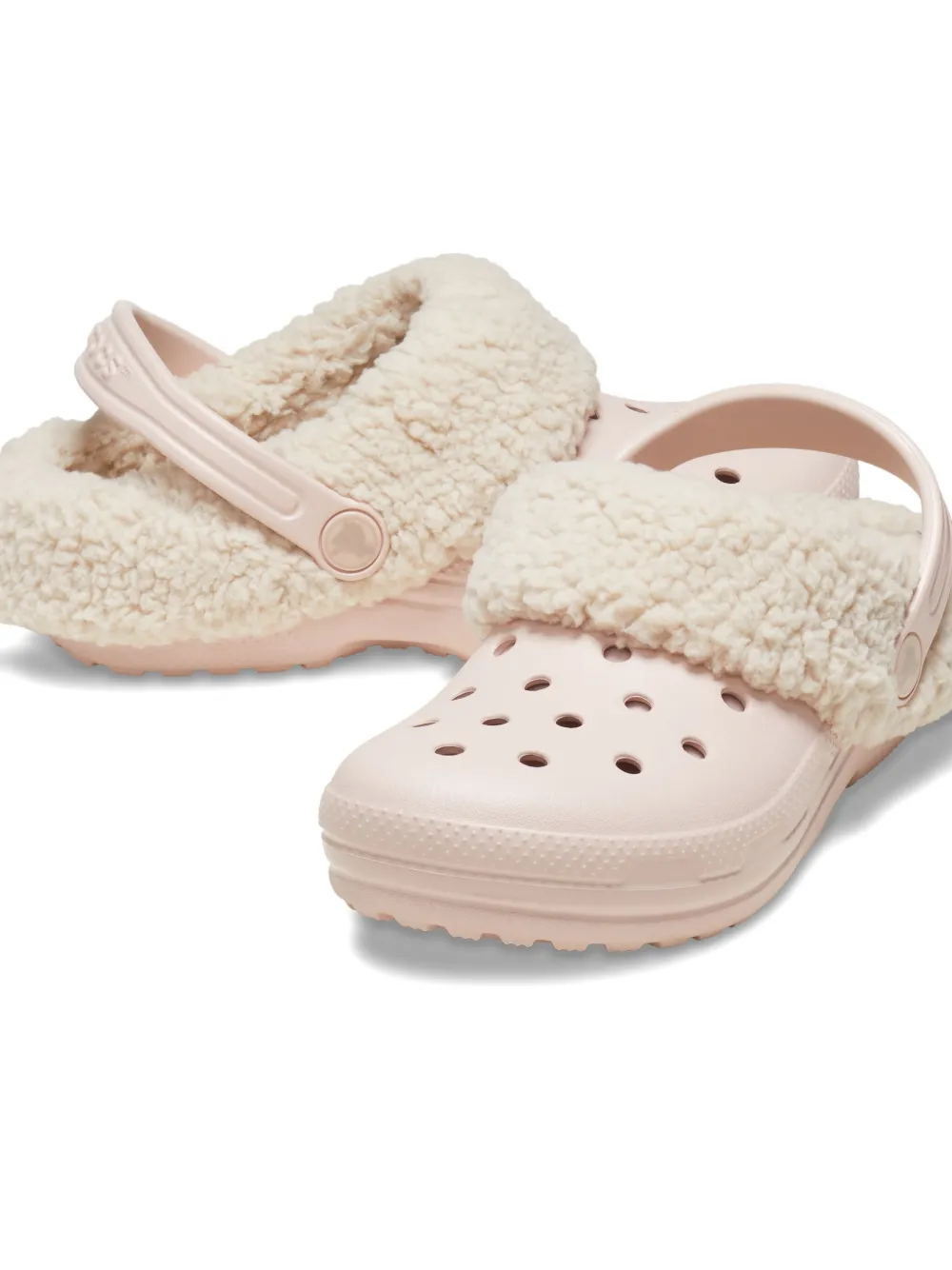 Crocs Kids shearling-lined clogs Roze