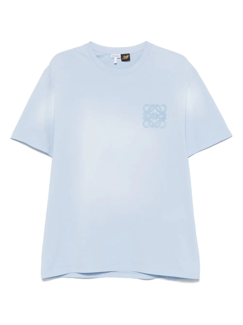 LOEWE T-shirt met Anagram-borduurwerk Blauw