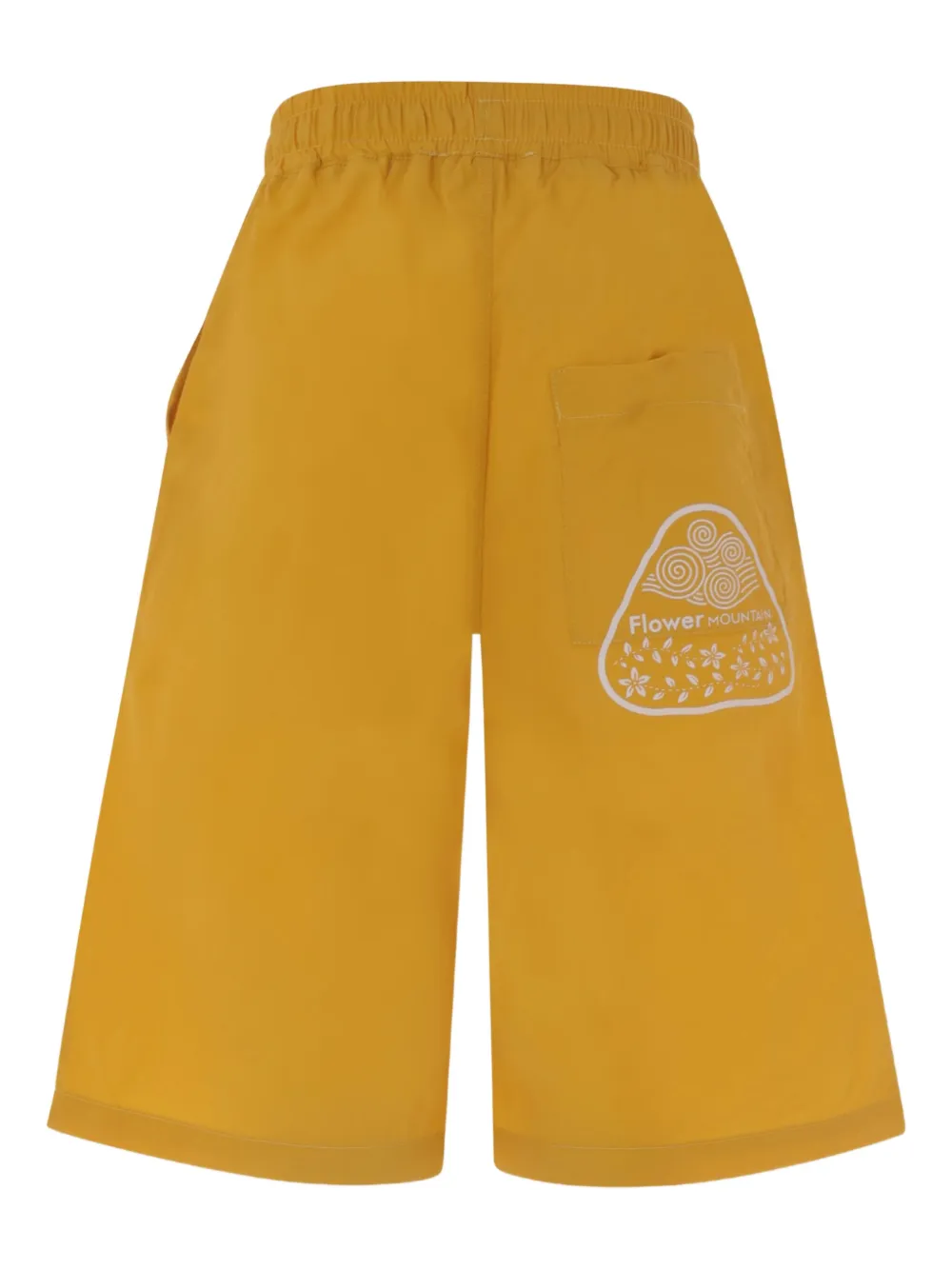 FLOWER MOUNTAIN KIDS  text-print track shorts | Boys Casual Shorts | Image 2