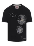 FLOWER MOUNTAIN KIDS dandelion-print T-shirt - Black