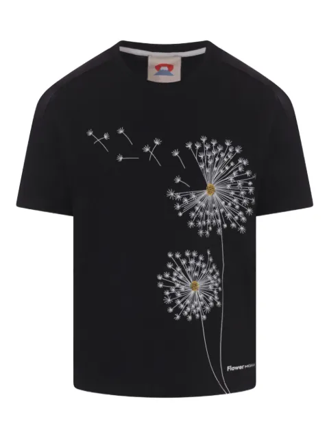 FLOWER MOUNTAIN KIDS  dandelion-print T-shirt